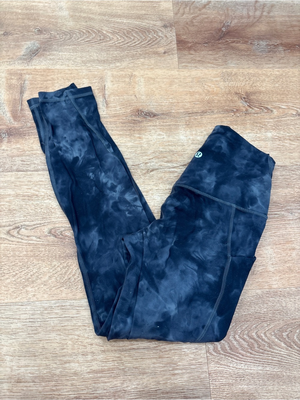 lululemon athletica Black Tie-Dye High-Rise Leggings